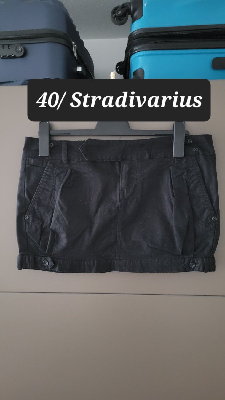 Stradivarius Röcke: Jupe Stradivarius elastique en coton/  taille 40 – Neu (gemäss Beschreibung) aus Vevey von x_y_f