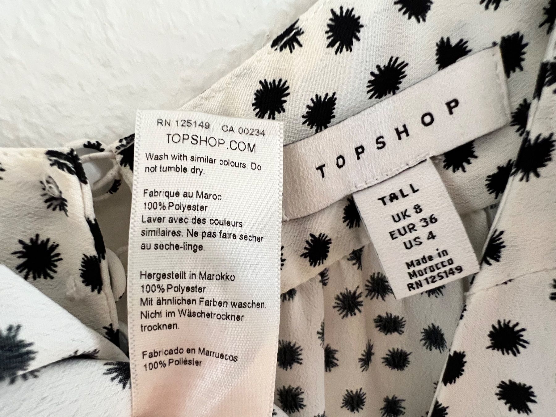 Topshop Vestiti: Topshop gepunktetes Maxikleid Gr. 36 – Usato da Schwerzenbach venduto da cygnuss 5