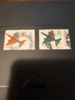 Lot de 2 timbres Argentine, avion, pesos, collection