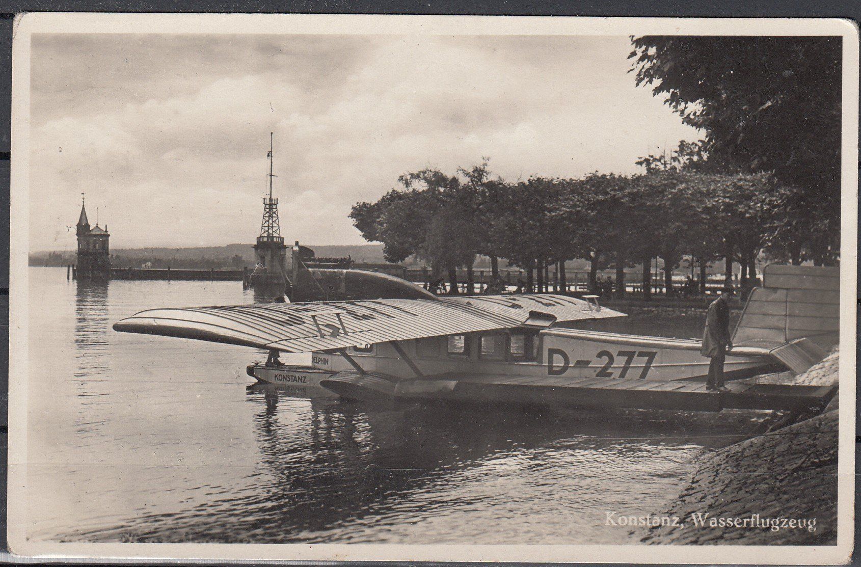 Cartoline postali: Ak Konstanz Wasserflugzeug TG – Usato da Herrliberg venduto da Lfrifda