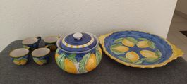 Ensemble 4 tasses à café en céramique artisanale italienne c