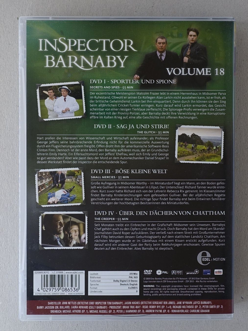 Tutti i DVDs: Inspector Barnaby Vol. 18 (4 DVDs) – Usato da Sessa venduto da fraenklishop 1