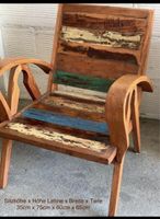 Massiver Sessel aus Holz