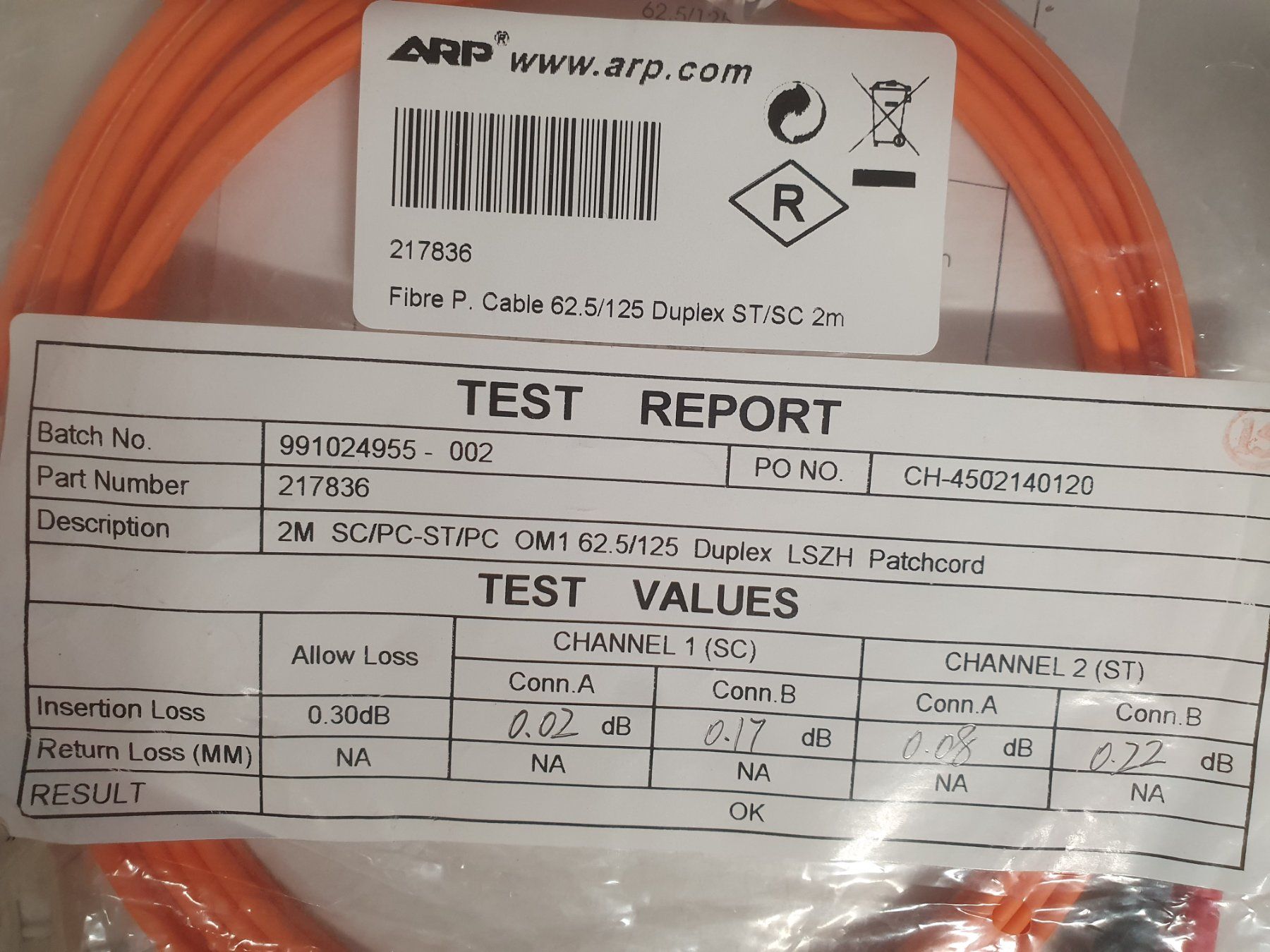 Cavi: LWL-Patchkabel Glasfaserkabel SC-ST SC - ST Duplex, 2 m 2m – Nuovo e nell'imballaggio originale da Zürich venduto da Alibaba1234 1