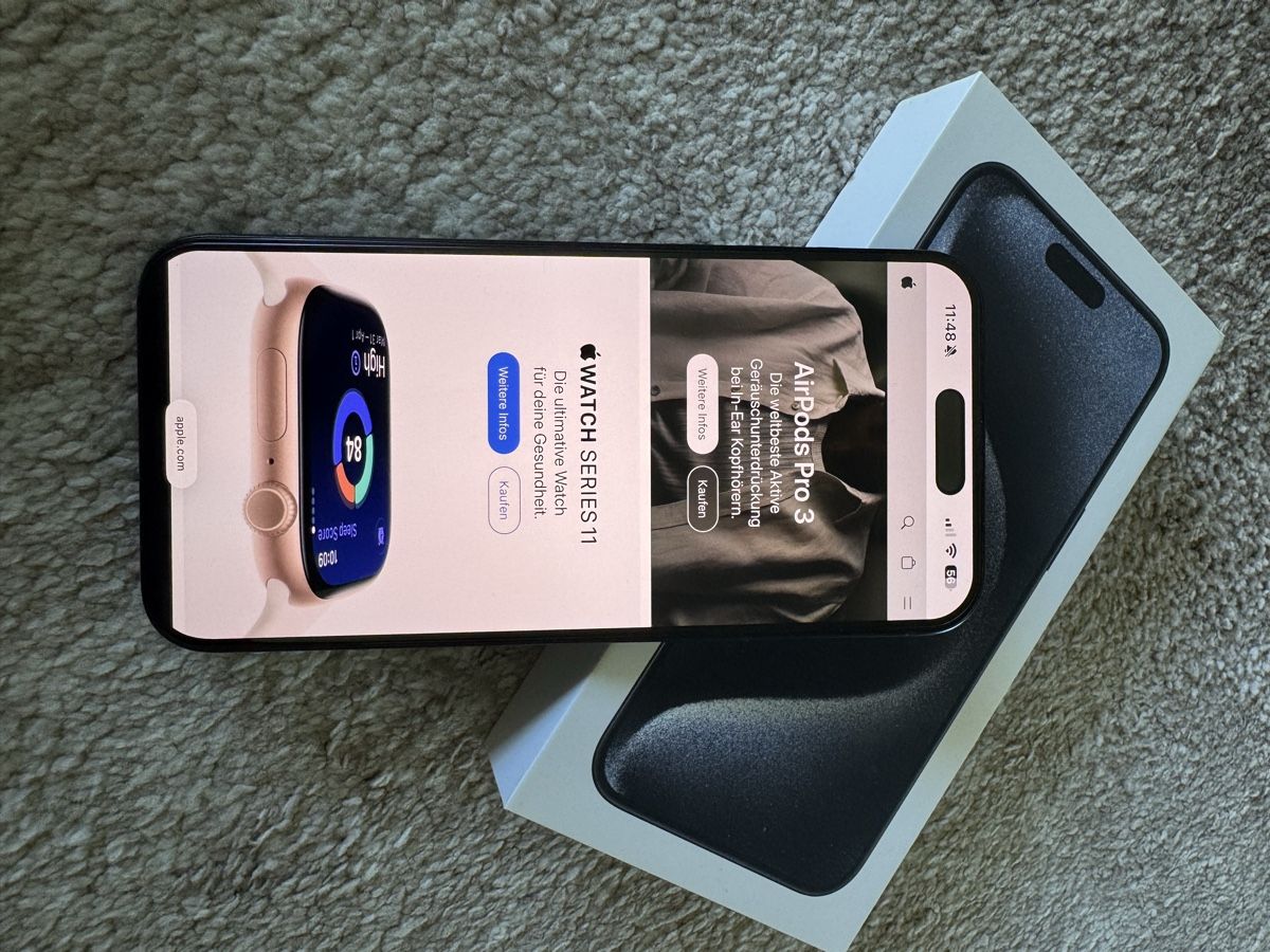 Apple Handys / Smartphones: Apple iPhone 15 Pro Max 256 GB mit Originalverpackung – Gebraucht aus Altendorf von wqv_97 9