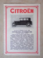 Citroen 10 CV B14 1928 - Original-Prospekt - AC 549 - A011