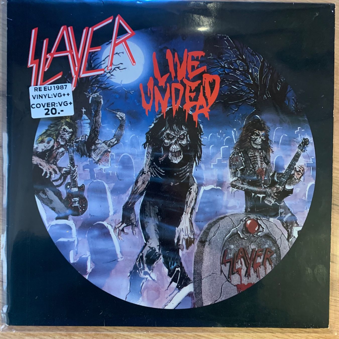 Dischi in vinile: SLAYER - LIVE UNDEAD...RE EU 1987...VG++/VG+ – Usato da Gals venduto da Diskopatshop