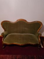 Antikes Sofa, olivgrün, Louis-Philippe