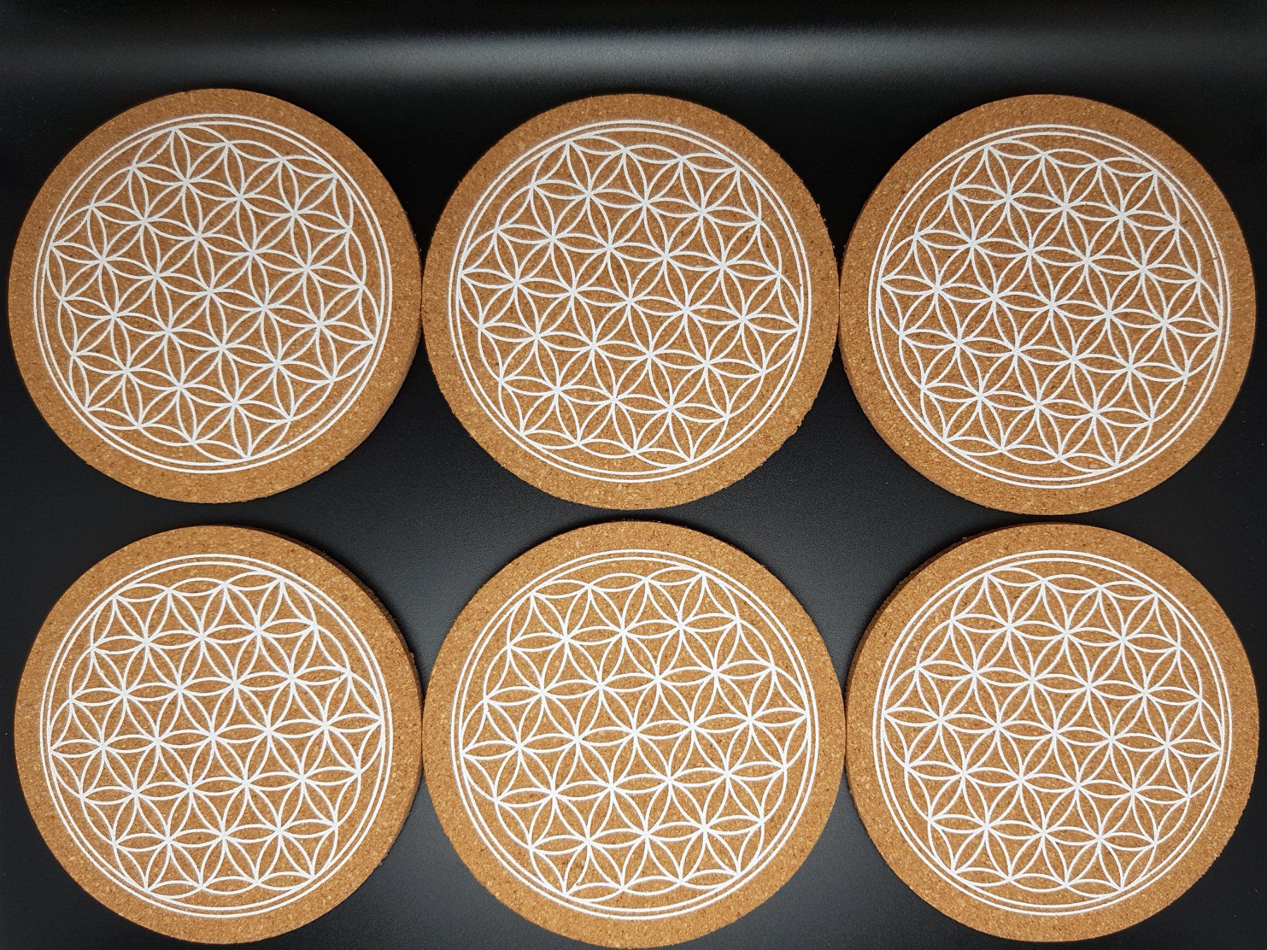 Sottobicchieri: Untersetzer "BLUME DES LEBENS" 6x10 cm – Nuovo e nell'imballaggio originale da Turbenthal venduto da enjak