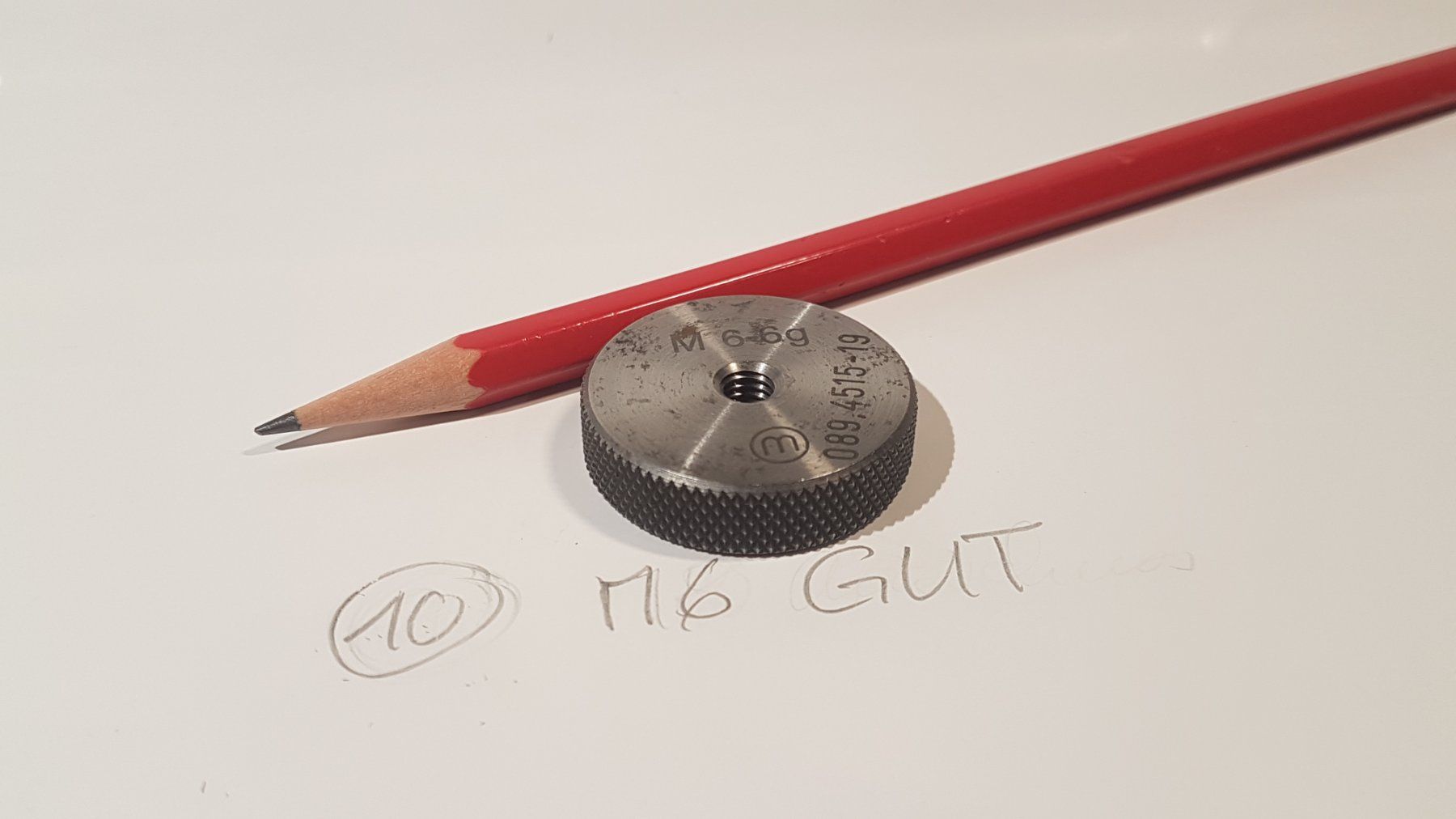 Messen: Gewindelehrring M6 GUT Lehrring GO – Gebraucht aus Aarburg von davon6789