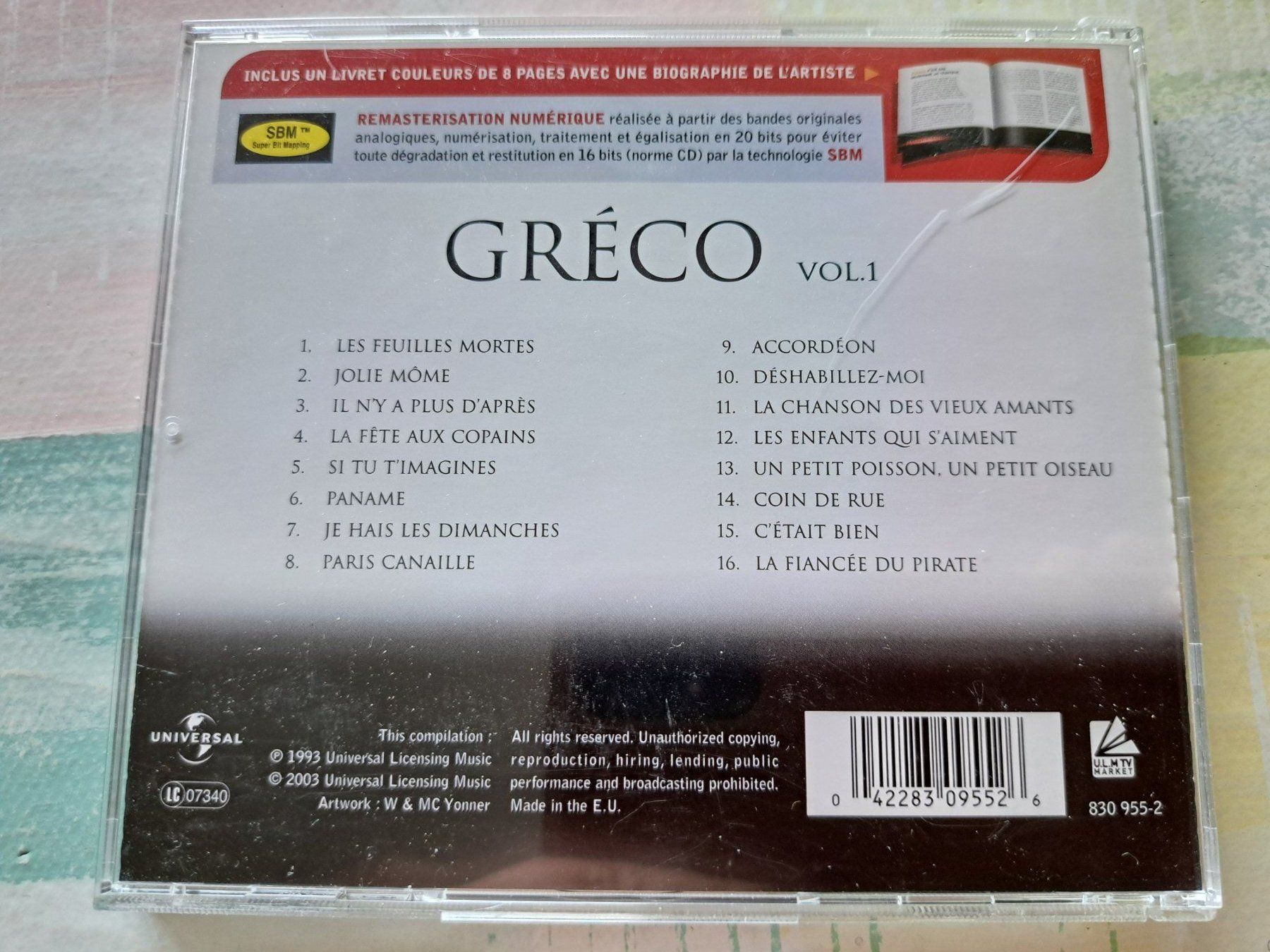 CD: Cd Juliette Gréco - Master série volume 1 – Usato da Pully venduto da bro_n52j 1