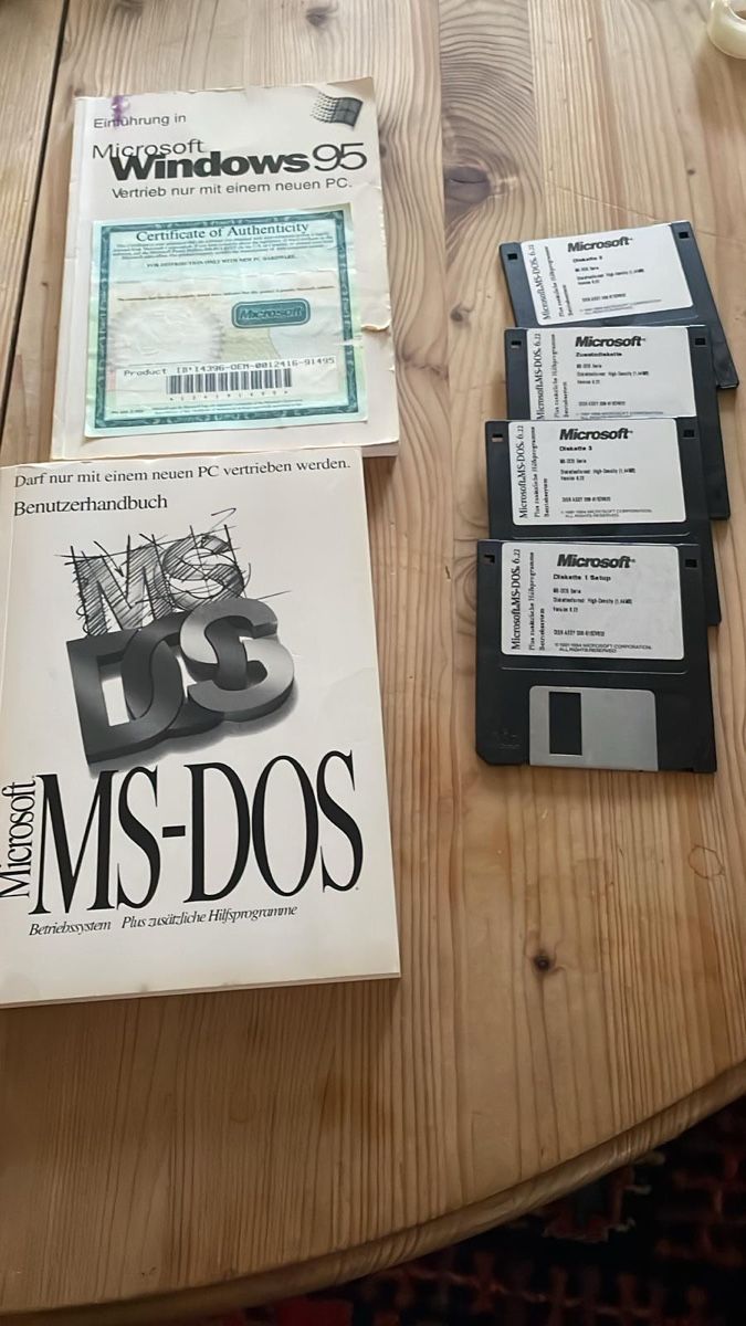Microsoft Applications: Microsoft Windows 95 und MS-DOS 6 – D'occasion à Hochfelden par Kinga69
