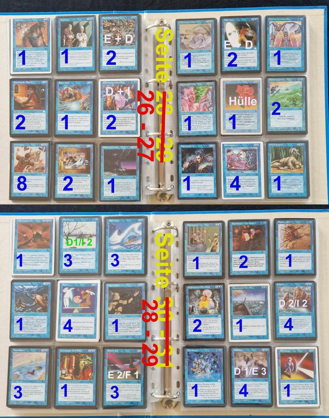 Magic The Gathering Carte collezionabili: Magic The Gathering #2 Ordner: 752 Karten & Total 353 Bilder – Usato da Zürich venduto da silver-team 7