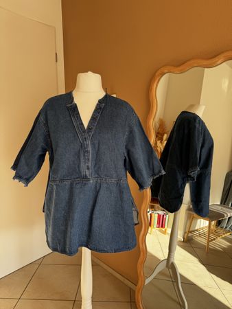 Coole Jeans Tunika im Oversize Look, Gr XL