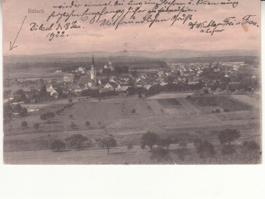 Cartoline postali: Bülach 1922 – Usato da Bürglen TG venduto da StampGraf