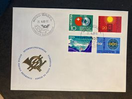 Schweiz 1968 Sonderstempel MUBA Basel Satz Herbst 1967