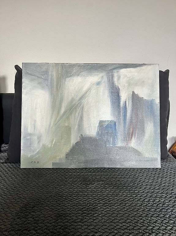 Dipinti: Tableau contemporain abstrait – Usato da Versoix venduto da L_armoire_d_isa 2