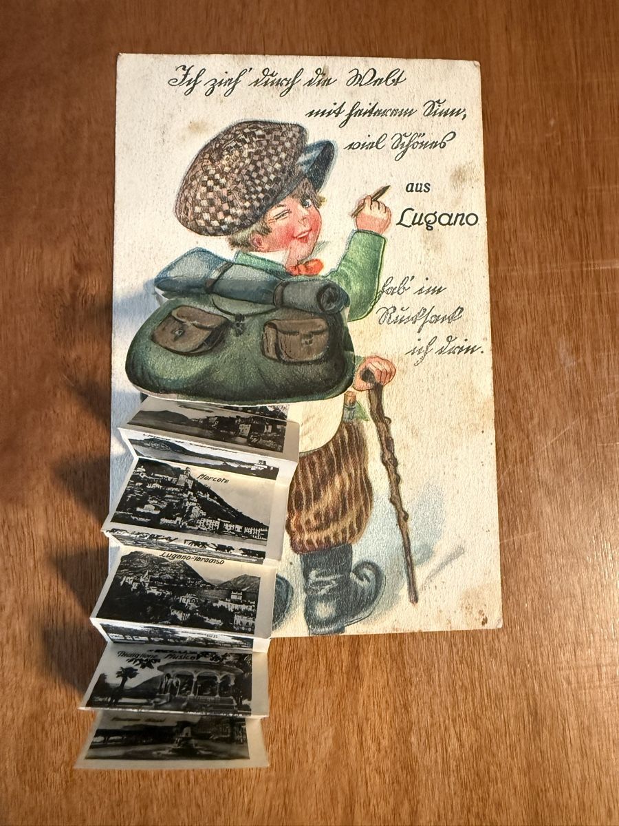 Cartoline postali: Lugano TI leporello – Usato da Biasca venduto da Blenio71