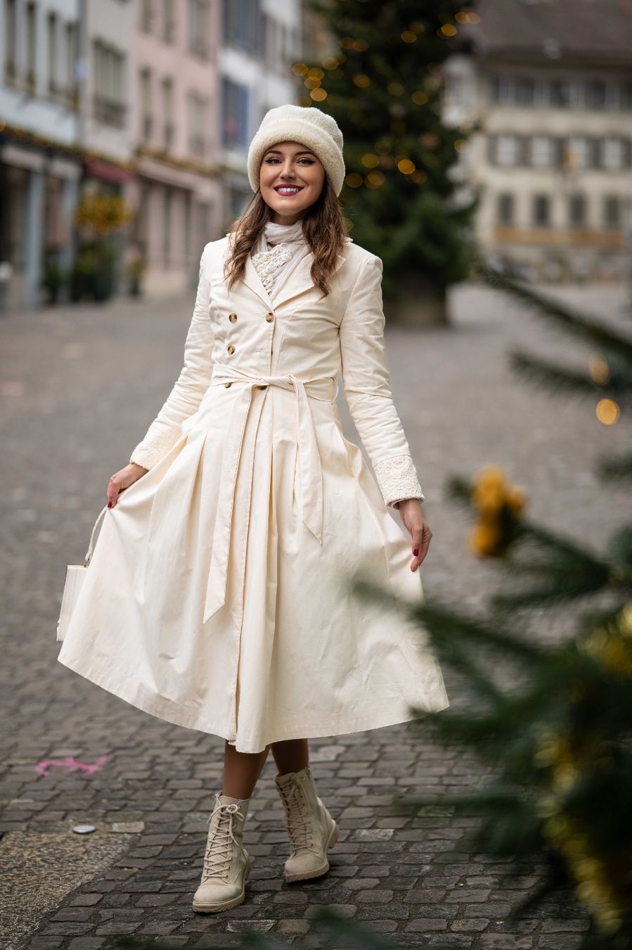 Mäntel: Elegant White Coat Light Thin autumn/spring S – Gebraucht aus Mägenwil von VintageGirly 3