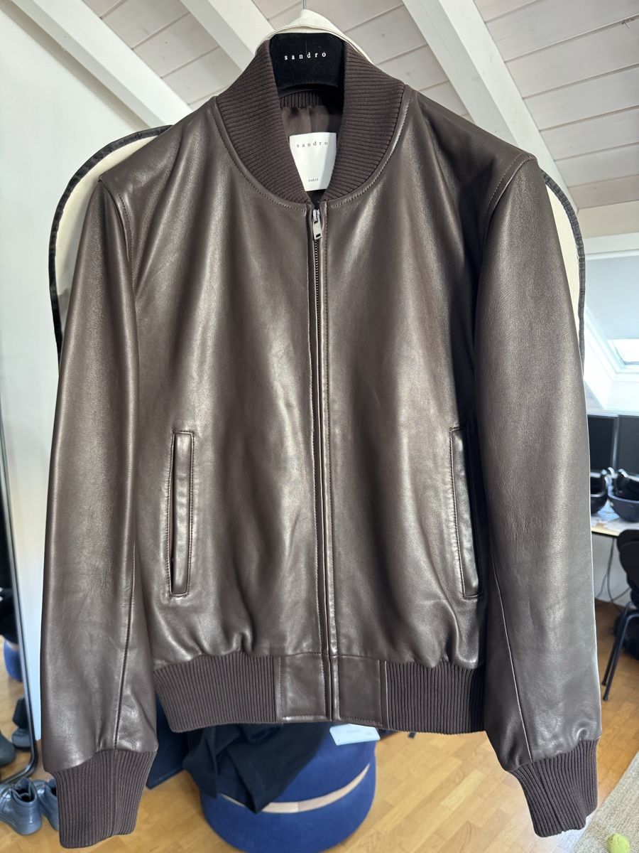 Sandro Jacken: Sandro Leather Jacket – Neu (gemäss Beschreibung) aus Coppet von 63psells