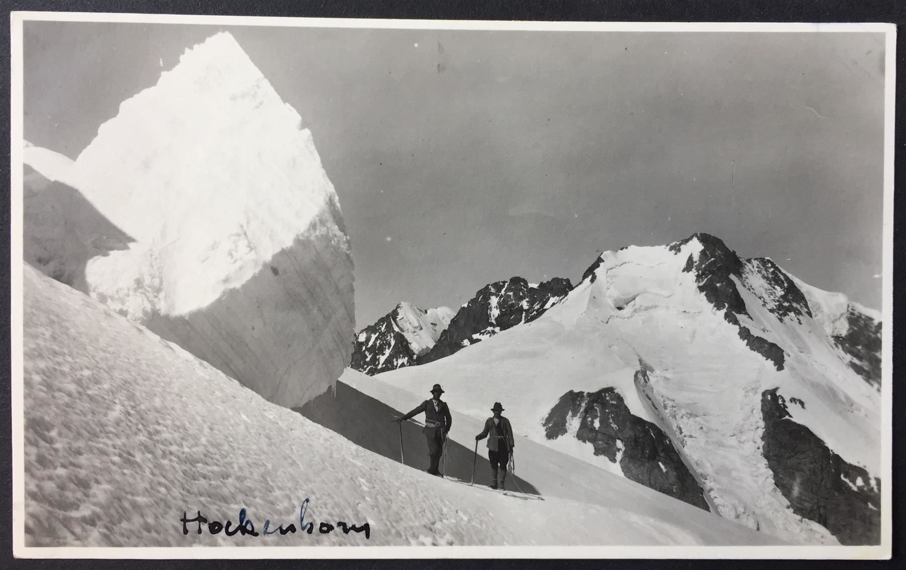 Cartes postales: LÖTSCHENTAL Bergsteiger mit Hockenhorn – D'occasion à Jona par philajona