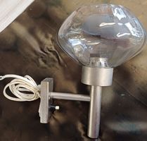 vintage Wandlampe mit Glas