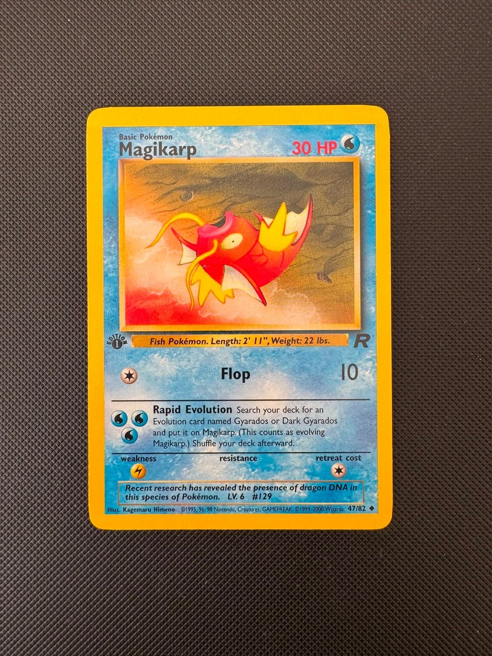 Pokémon Carte collezionabili: Pokémon Magikarp 1. Edition 47/82 – Usato da Seuzach venduto da provenzano18