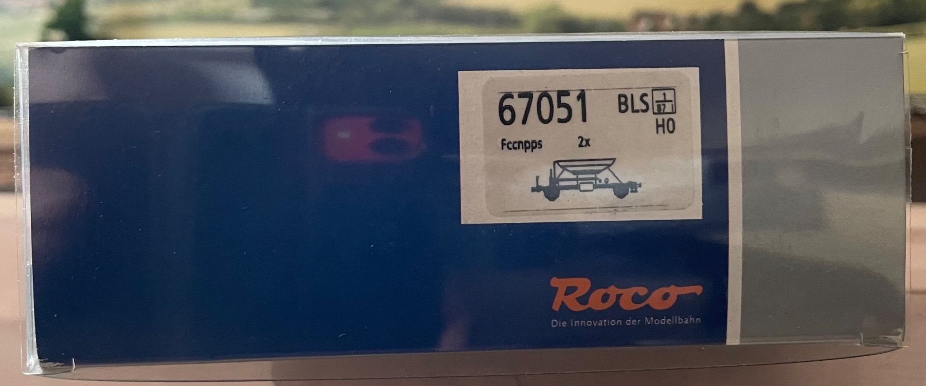 Roco Modellini di ferrovie: Roco 67051 BLS Schotterwagen 2-teilig – Usato da Blumenstein venduto da Ritschi 1