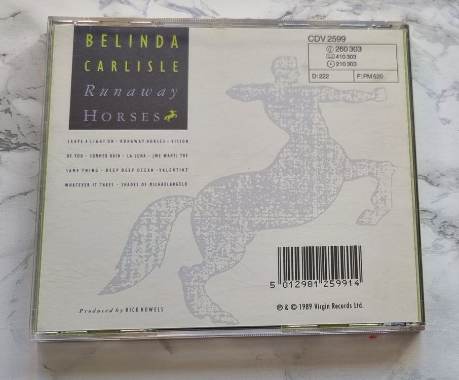 cd BELINDA CARLISLE - Runaway Horses - 1989 | Kaufen auf Ricardo