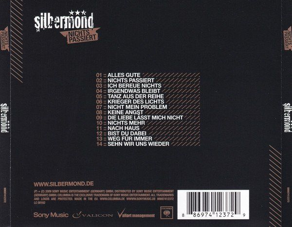 CD: Silbermond: Nichts passiert CD Standard – Nuovo e nell'imballaggio originale da Steinhausen venduto da Vilivinili 1