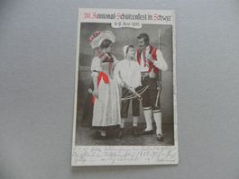 Karte Schwyz Kantonal Schützenfest 1905