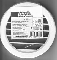 Lüftungsgitter Kunststoff Ø 12 cm, neu & originalverpackt!