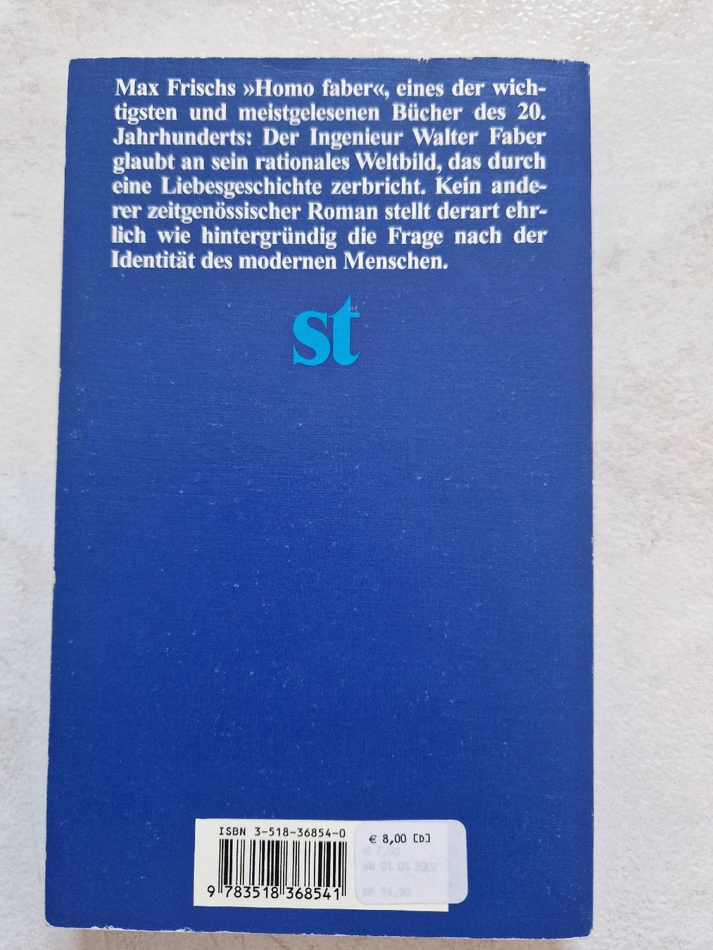 Libri: Homo Faber, Max Frisch – Usato da Zürich venduto da hogerseppvreni 1