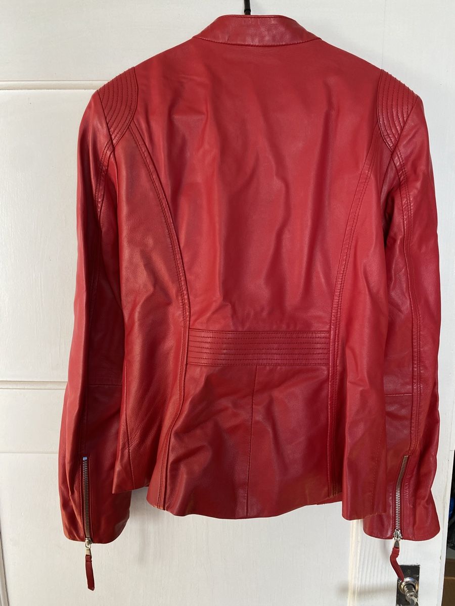 Giacche: Damenlederjacke Rot Bata Grösse L – Nuovo (secondo la descrizione) da Eggiwil venduto da Mic2304 1