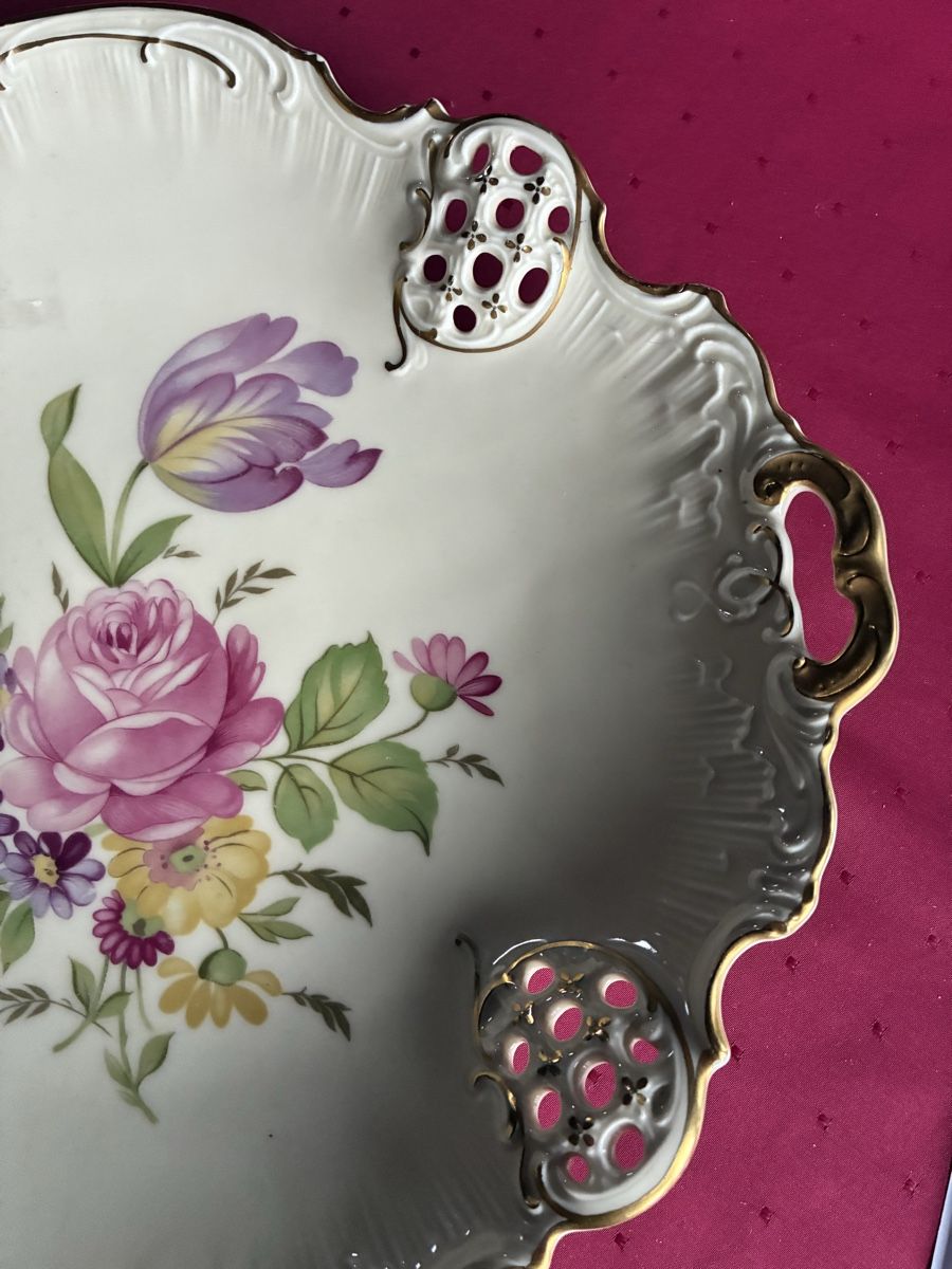 Rosenthal Schalen: Rosenthal grosse Gebäckschale – Gebraucht aus Dornach von Rosengarten 3