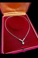 Kostbares Brillanten-Collier in 750 Weissgold mit Brillanten