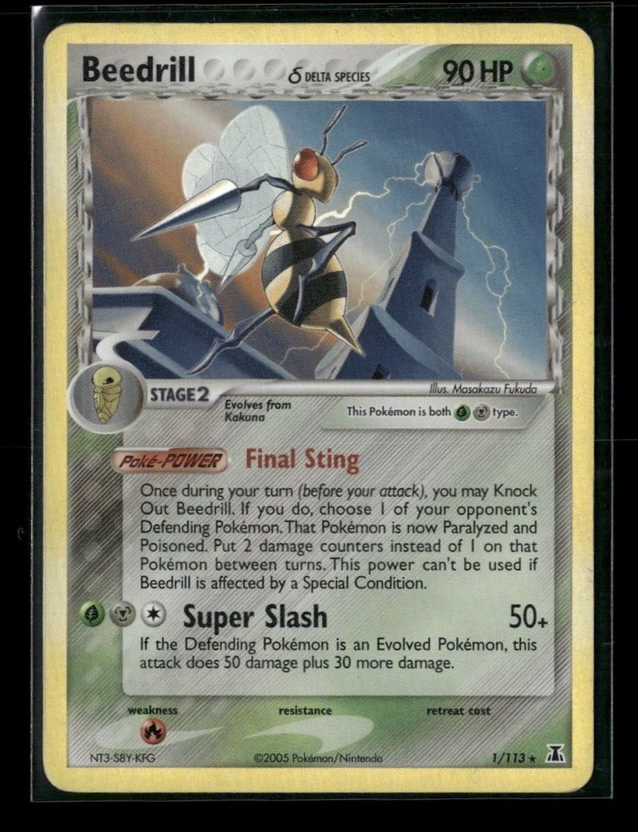 Pokémon Carte collezionabili: Beedrill 1/113 Holo Ex delta Speces – Usato da Belprahon venduto da Rob_ain