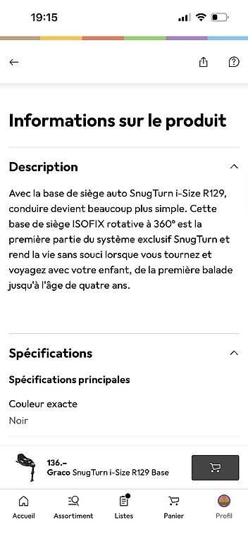 Seggiolini per auto:  Siège auto Graco SnugGo i-Size R129 + base ISOFIX – Usato da Servion venduto da tat_rpx8 4