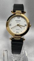 Edox Fashion Vergoldet Swiss Made Quarz Damenuhr