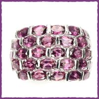 ♛ Rhodolith 925 Silberring