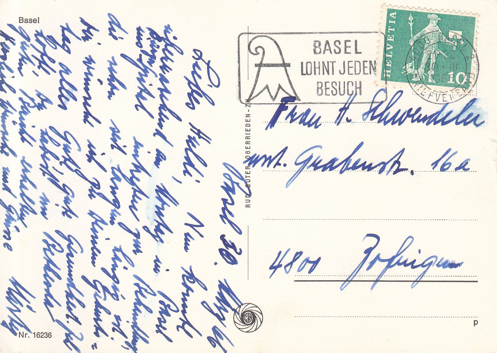 Cartes postales: Basel 1966 – D'occasion à Bürglen TG par StampGraf 1