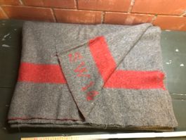 Schweizer Armee Wolldecke Militärdecke Militär 2. Weltkrieg