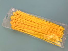 Fluoreszierende Kabelbinder Gelb - 100 Stk. L=300mm B=4.8mm