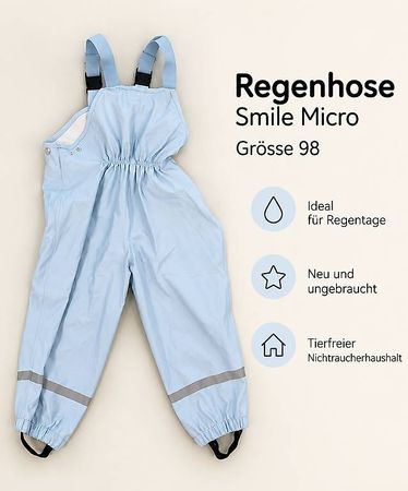 Regenhose / Regenhösli Smile Micro  Grösse 98  neu