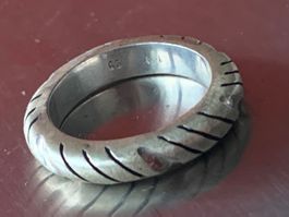 Silberring Goldschimmer (55/17.5)