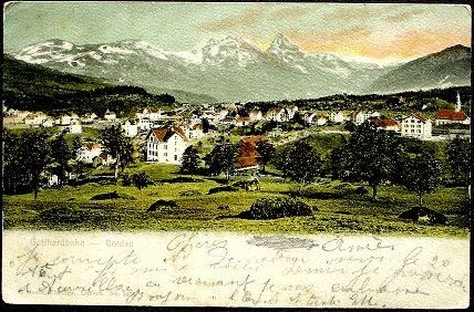 Cartoline postali: GOLDAU Gotthardbahn – Usato da Jona venduto da philajona