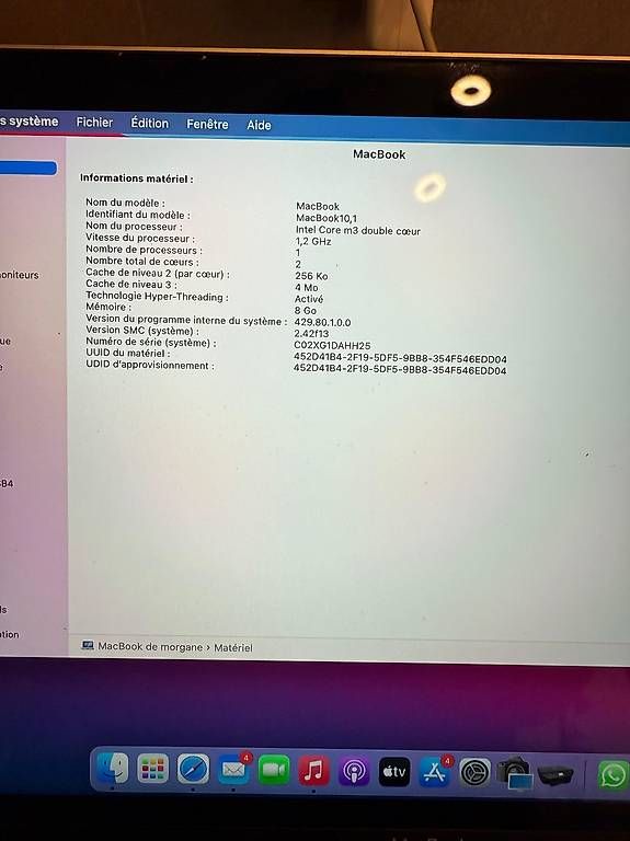 Notebook: Macbook 2017 256gb comme neuf – Usato da Cheseaux sur Lausanne venduto da claudio1004 3