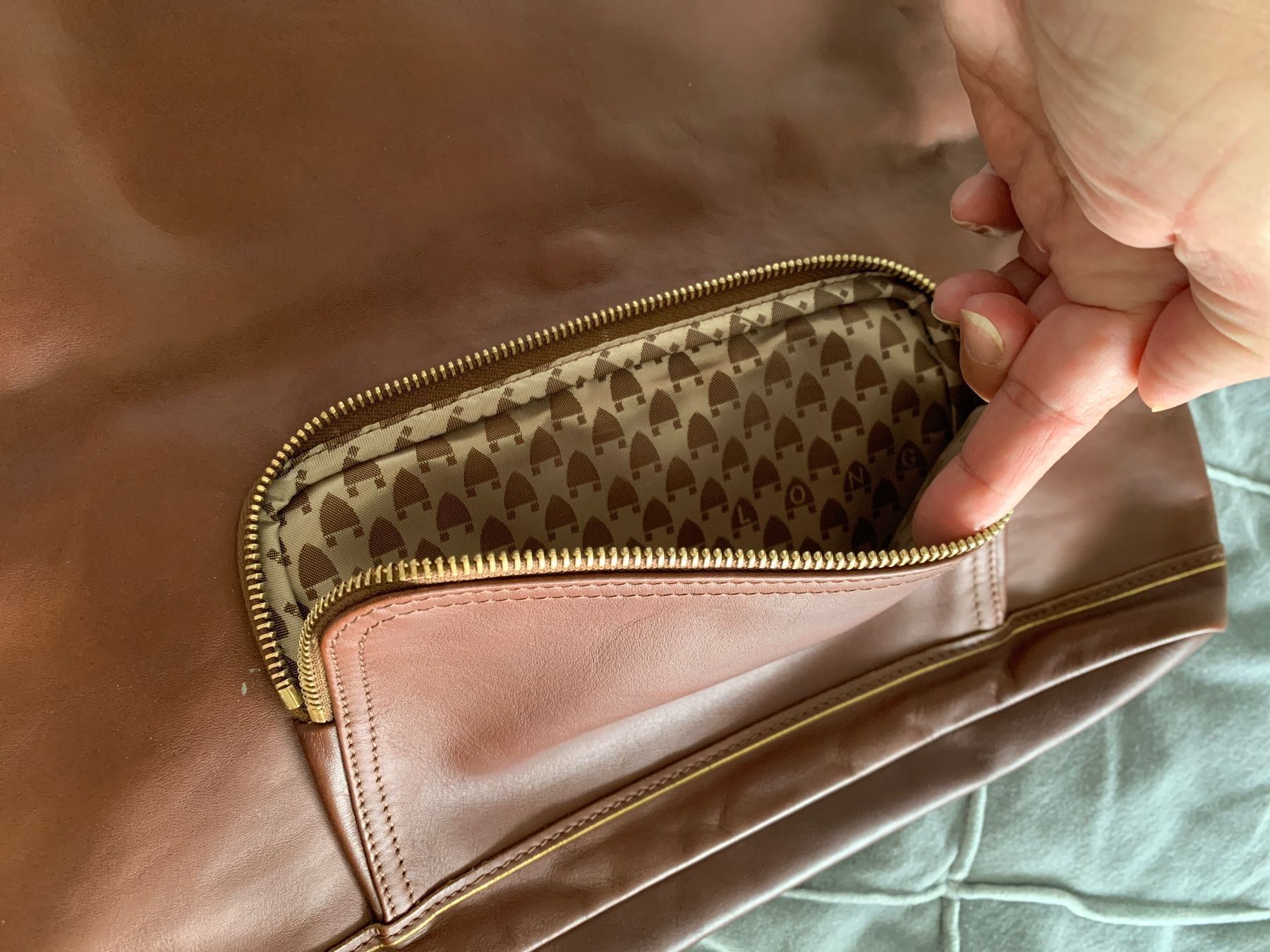 Longchamp Borse da donna: Longchamp Leather clutch – Usato da FORCH venduto da PRINCESSHK 4