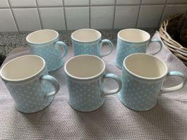 6 Tassen von Greengate alte Serie 