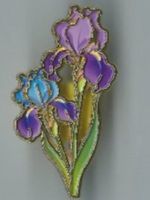 Iris Blumen Pin